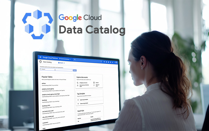Imagem do Google Data Catalog, uma ferramenta para organizar e gerenciar dados de forma eficiente e acessível.