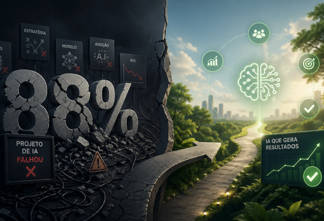 Por que 88% dos projetos de IA não saem do piloto