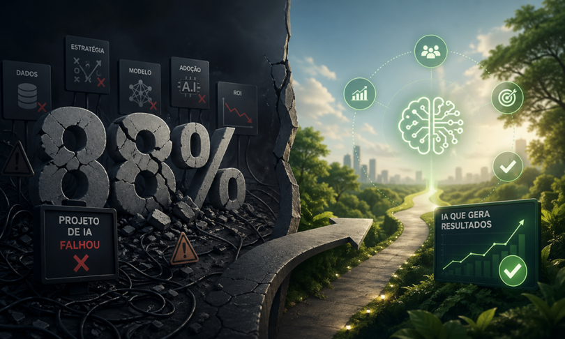 Por que 88% dos projetos de IA não saem do piloto