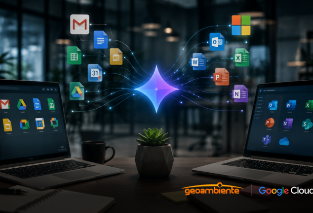 Unifique o Workspace e Office 365 com o Gemini Enterprise. Crie um hub de inteligência seguro, elimine silos e automatize processos com IA.