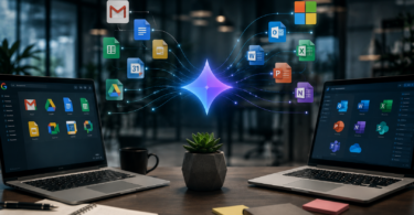 Unifique o Workspace e Office 365 com o Gemini Enterprise. Crie um hub de inteligência seguro, elimine silos e automatize processos com IA.
