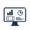 Dashboard para visualização dos resultados com facilidades para pesquisa e integração com o seu banco de dados.
